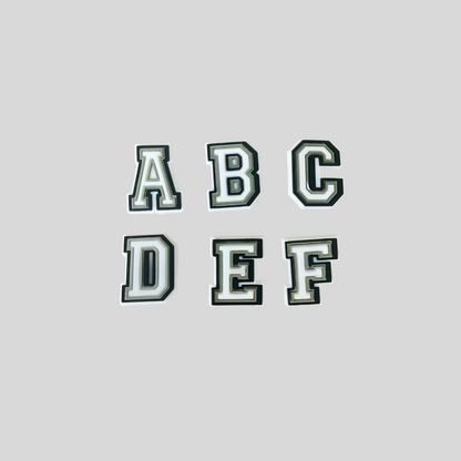 White Alphabet Letters