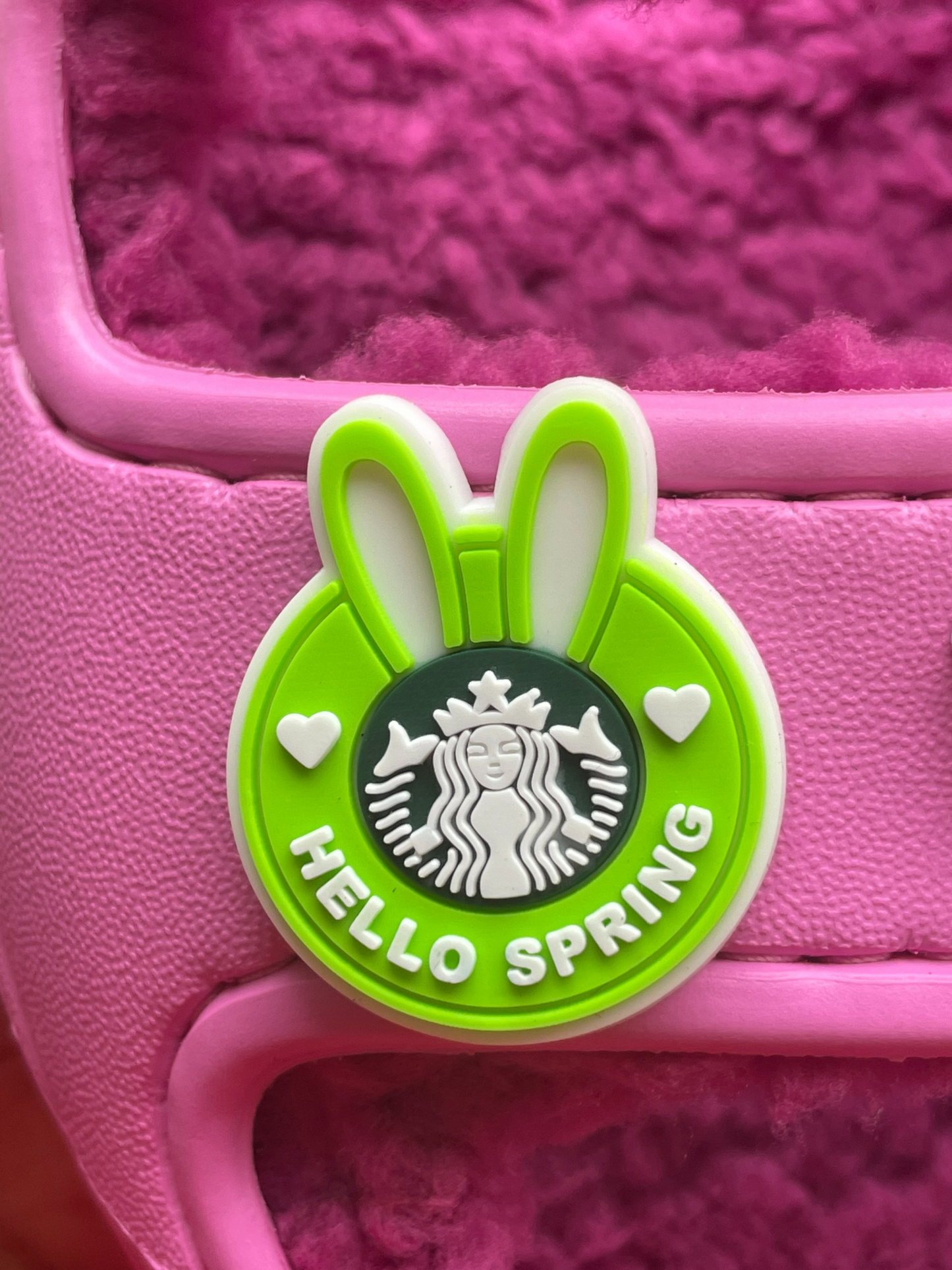 Spring Coffee Shoe Charms